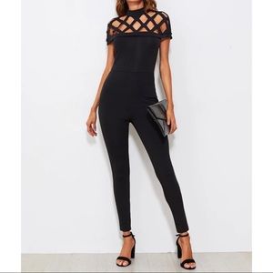 Caged Neck Jumpsuit